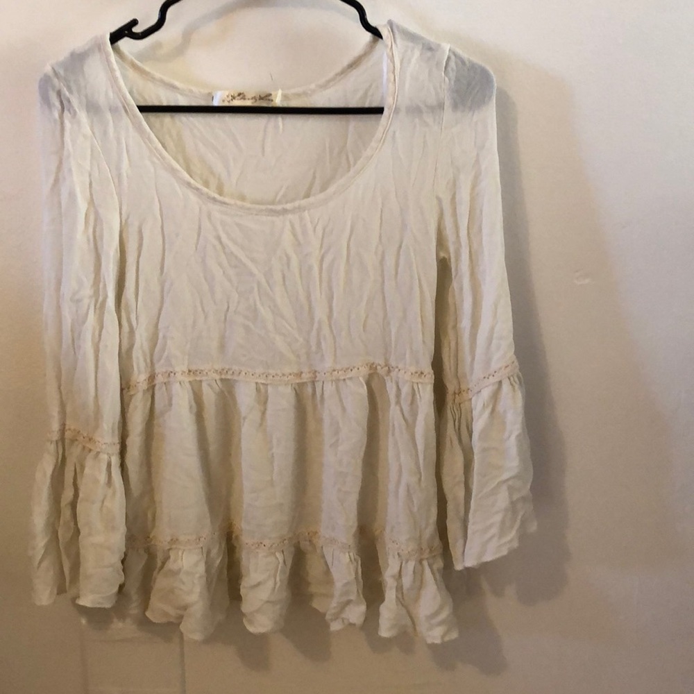 White boho blouse
